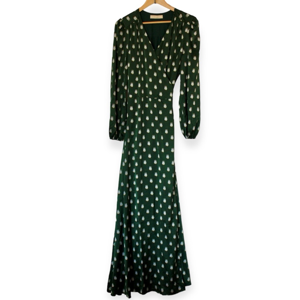 B.YELLOWTAIL Elk Ivory Wrap Maxi Dress (L)